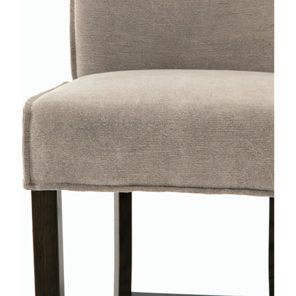 Aria Counter Stool by Four Hands in sienna chestnut. Made from top grain leather, solid nettlewood, 100% polyester in a modern style.