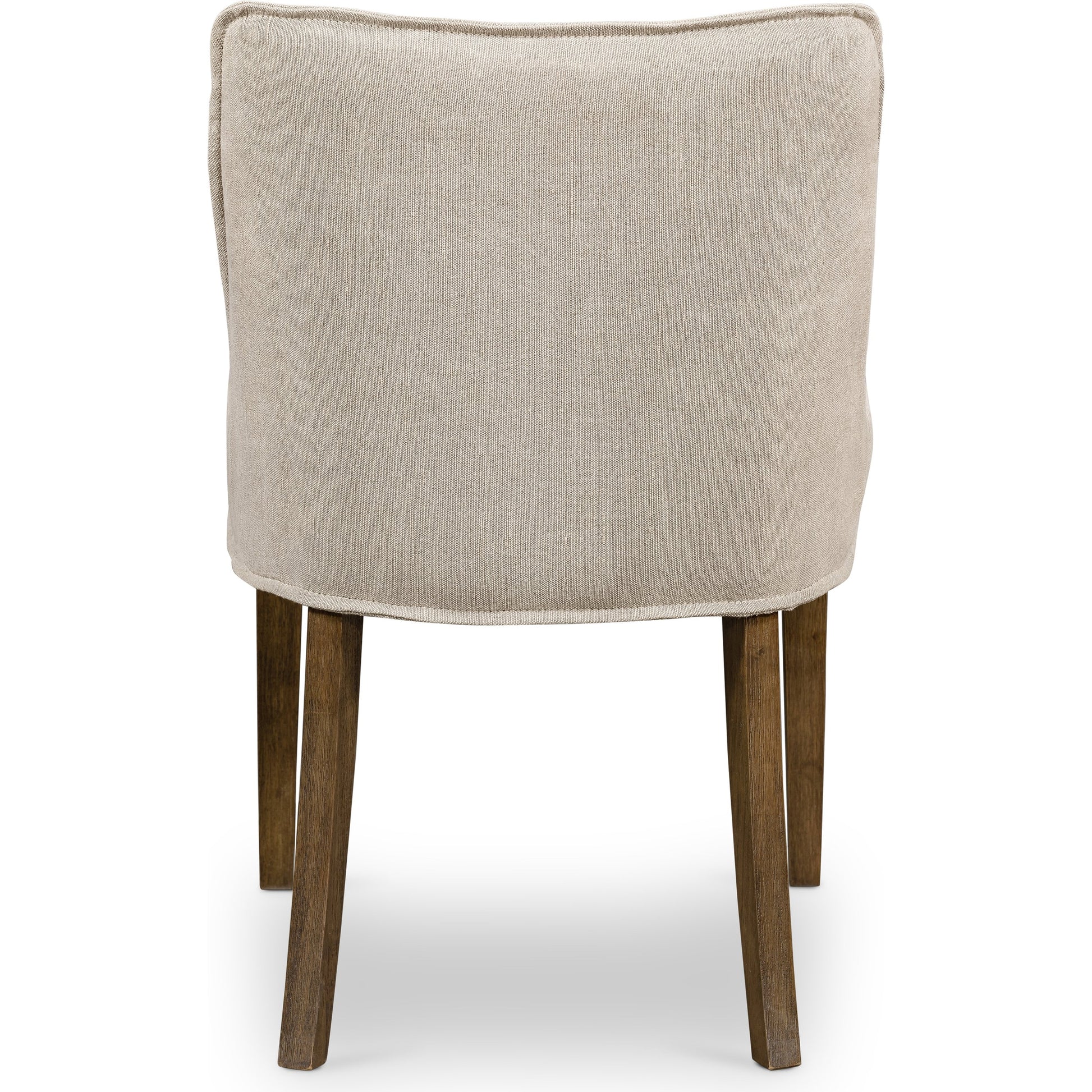 Aria Dining Chair by Four Hands in sienna chestnut, warm nettlewood and sienna chestnut. Made from top grain leather, solid nettlewood, 100% polyester in a modern style.