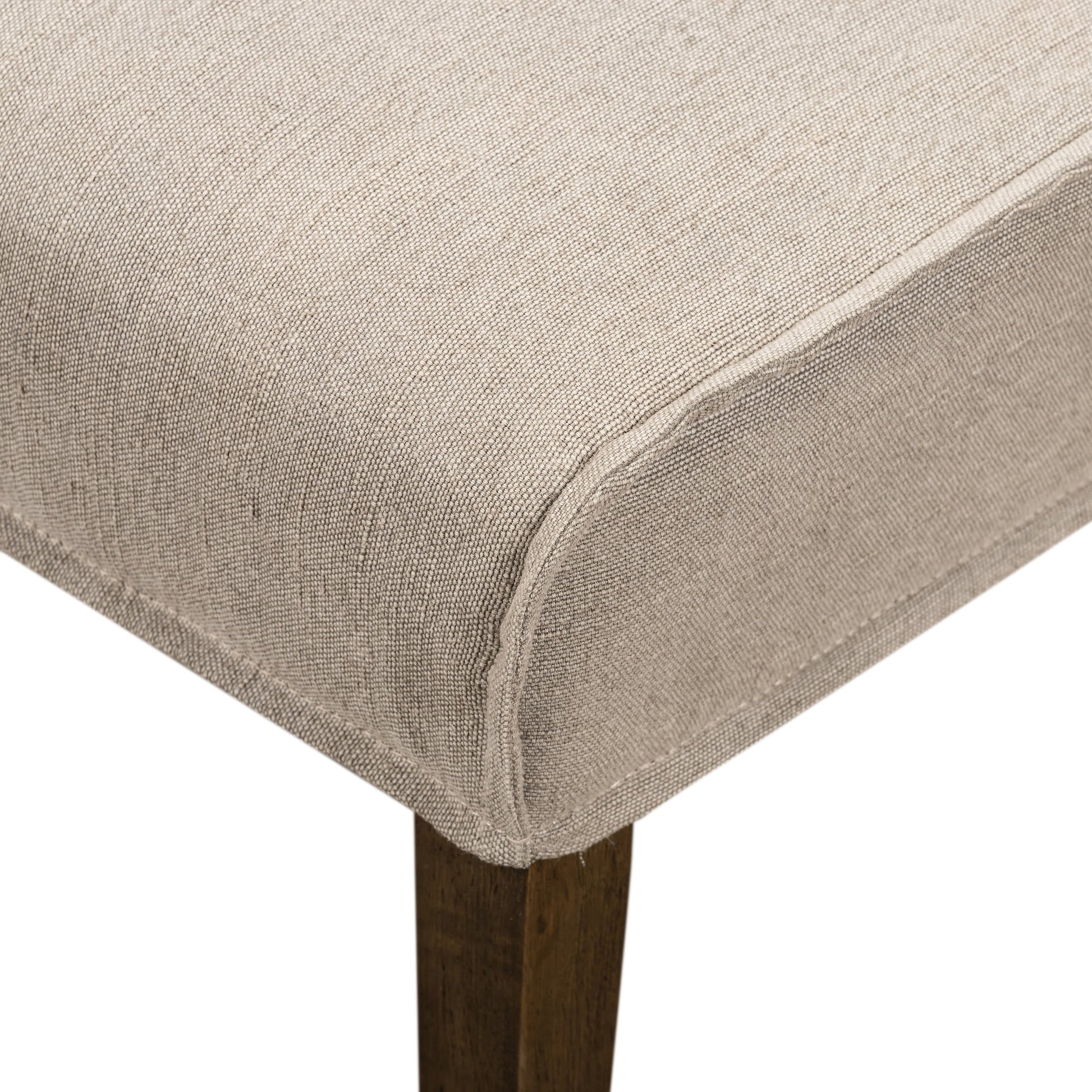 Aria Dining Chair by Four Hands in sienna chestnut, warm nettlewood and sienna chestnut. Made from top grain leather, solid nettlewood, 100% polyester in a modern style.