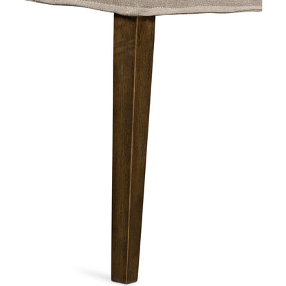 Aria Dining Chair by Four Hands in sienna chestnut, warm nettlewood and sienna chestnut. Made from top grain leather, solid nettlewood, 100% polyester in a modern style.