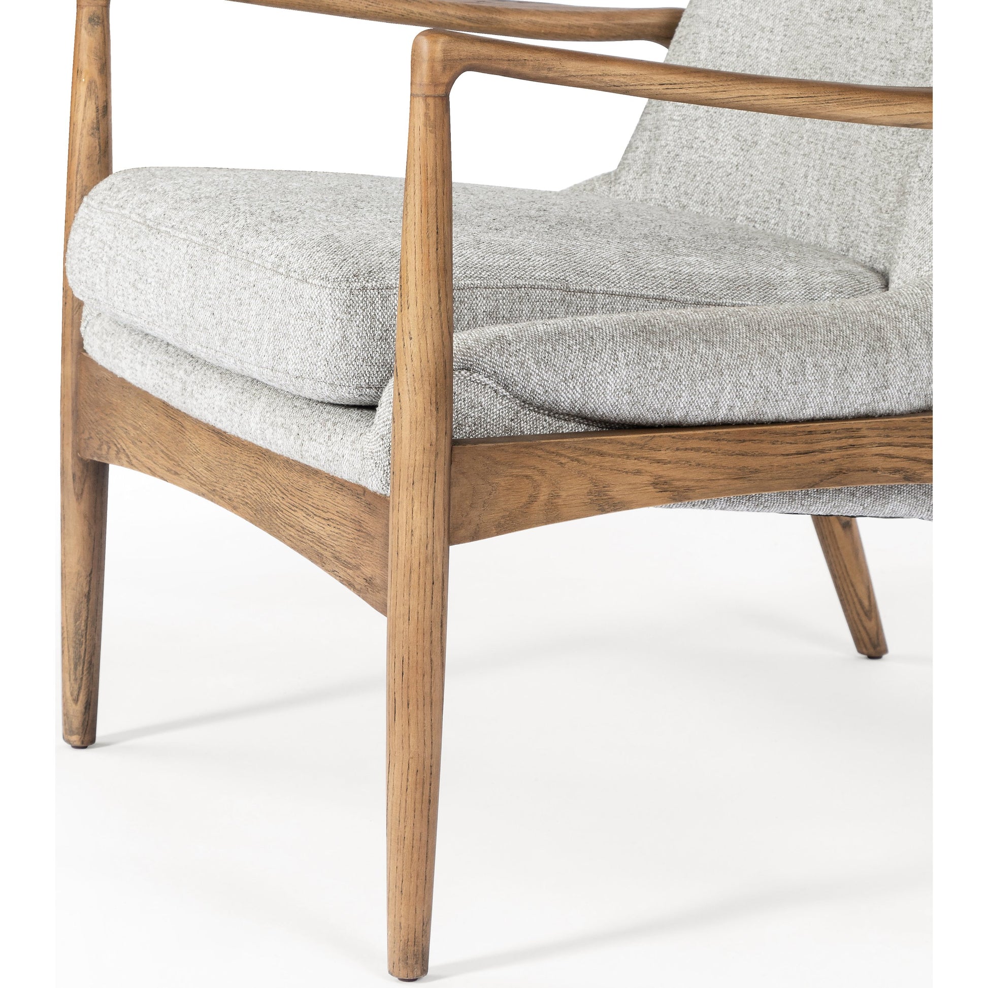 Braden Chair by Four Hands. Made from top grain leather, solid oak, 100% polyester in a modern style.