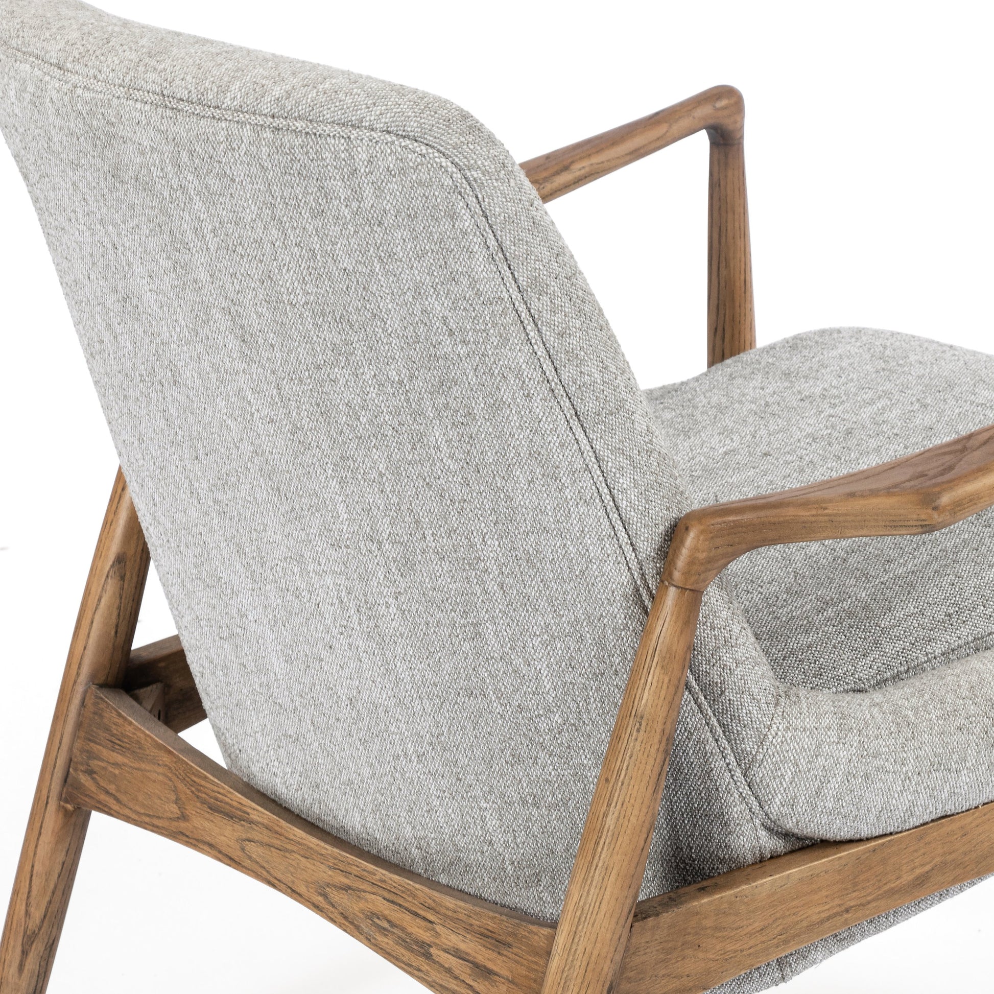 Braden Chair by Four Hands. Made from top grain leather, solid oak, 100% polyester in a modern style.