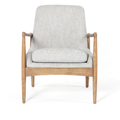 Braden Chair by Four Hands. Made from top grain leather, solid oak, 100% polyester in a modern style.