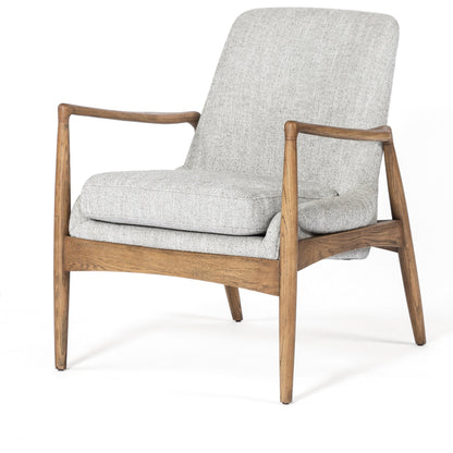 Braden Chair by Four Hands. Made from top grain leather, solid oak, 100% polyester in a modern style.