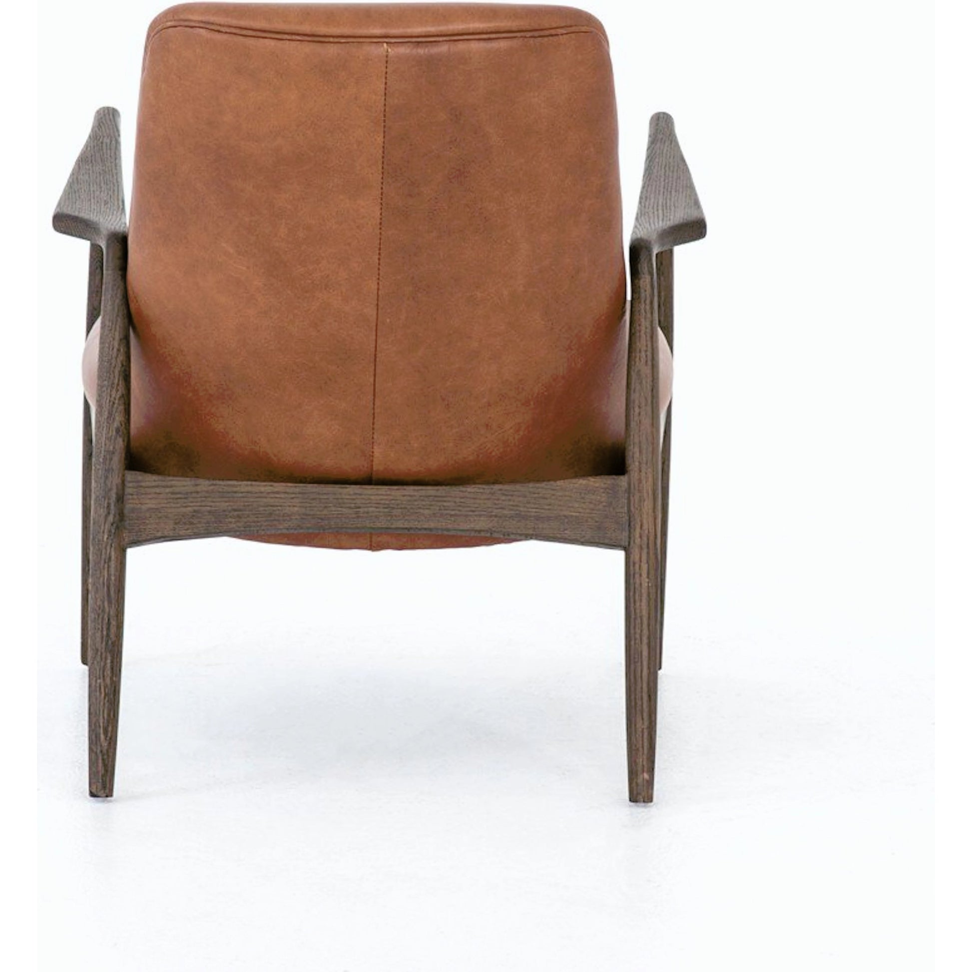 Braden Chair by Four Hands. Made from top grain leather, solid oak, 100% polyester in a modern style.