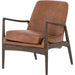 Braden Chair by Four Hands. Made from top grain leather, solid oak, 100% polyester in a modern style.