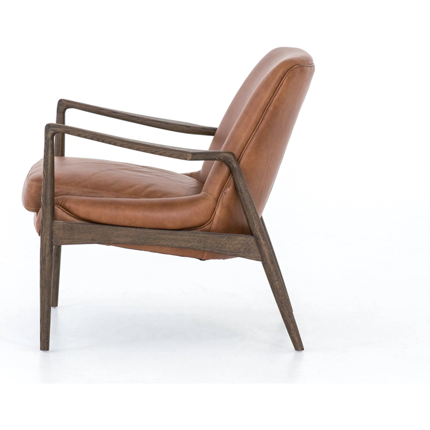 021 SI-1980130 | Additional Silo | Braden Chair by Four Hands. Made from top grain leather, solid oak, 100% polyester in a modern style.