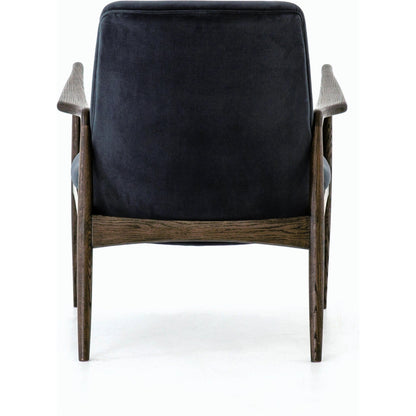 Braden Chair by Four Hands. Made from top grain leather, solid oak, 100% polyester in a modern style.
