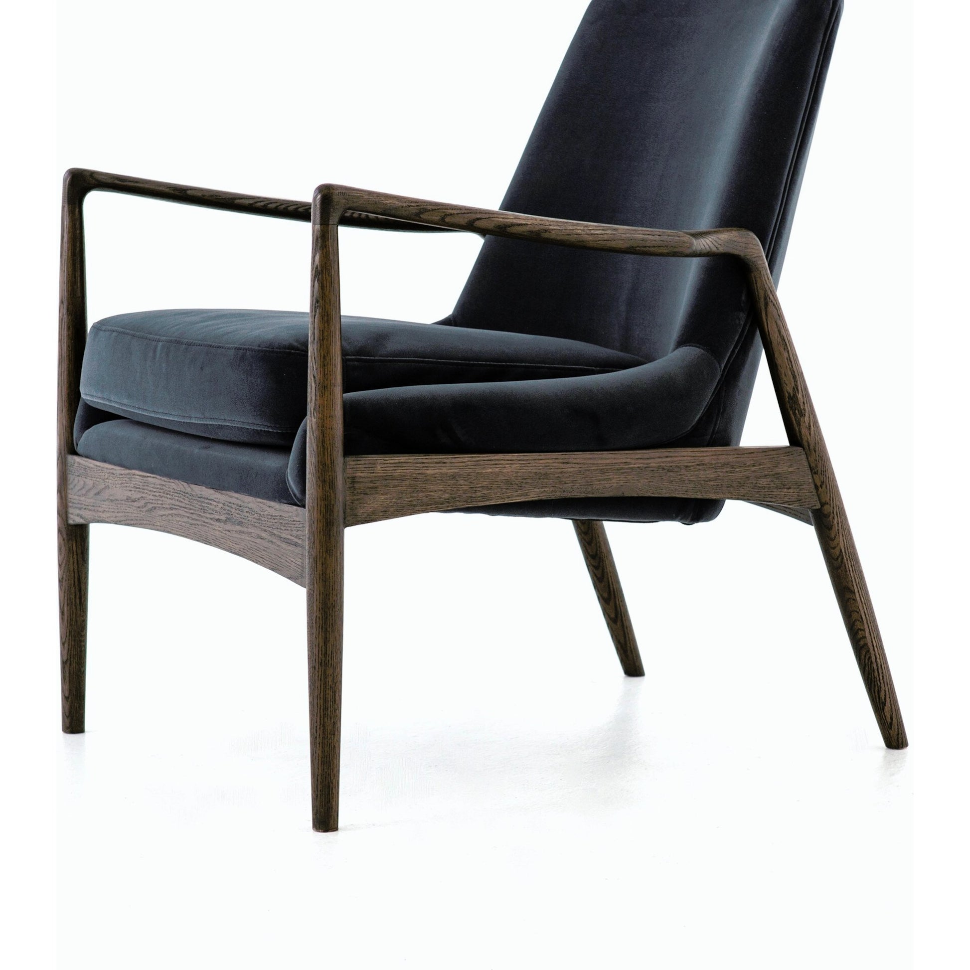 Braden Chair by Four Hands. Made from top grain leather, solid oak, 100% polyester in a modern style.