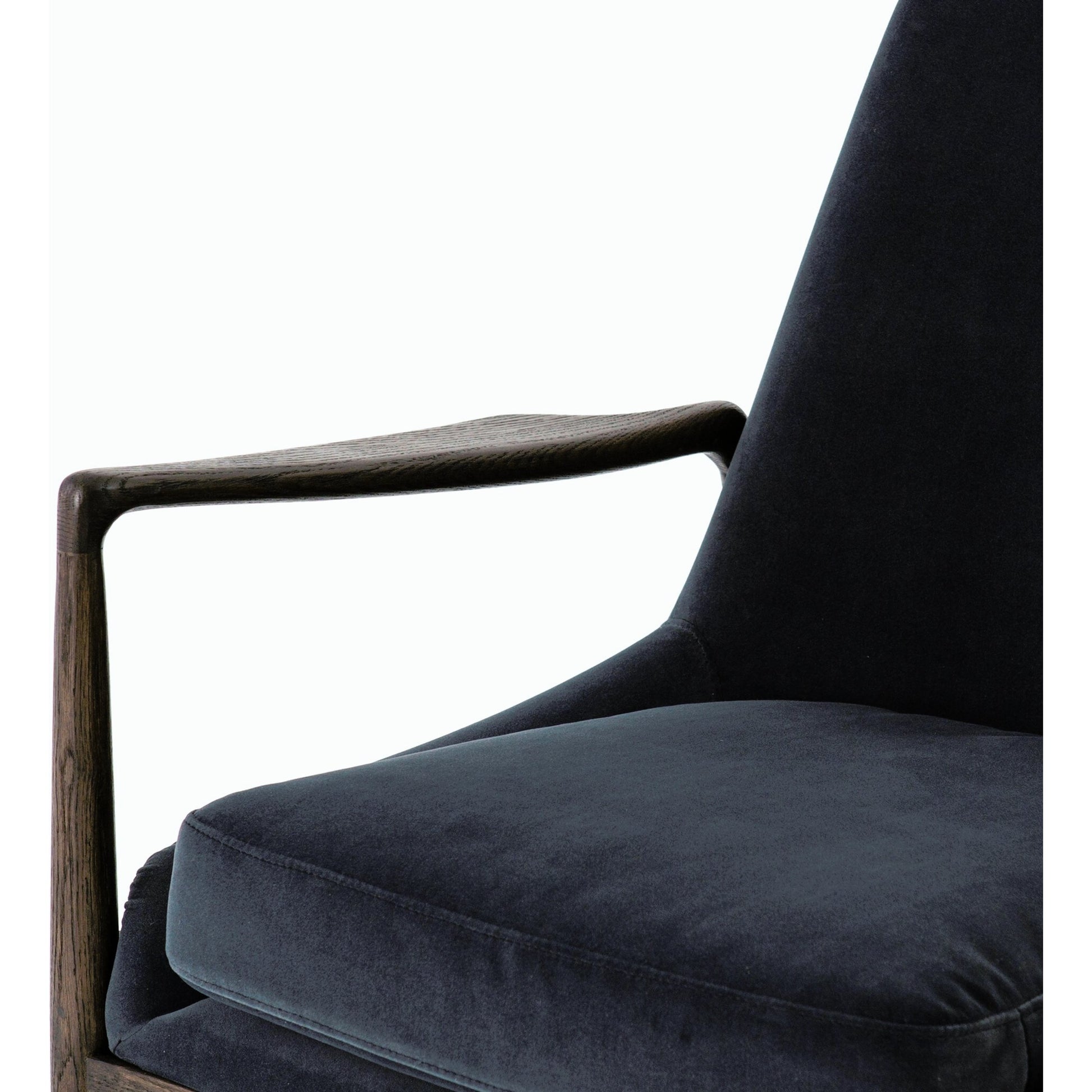 Braden Chair by Four Hands. Made from top grain leather, solid oak, 100% polyester in a modern style.