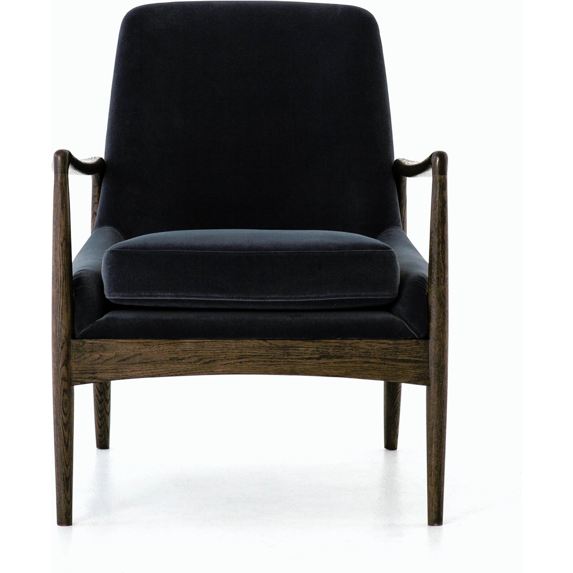 Braden Chair by Four Hands. Made from top grain leather, solid oak, 100% polyester in a modern style.