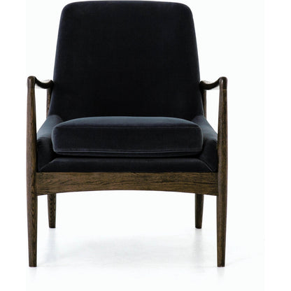 Braden Chair by Four Hands. Made from top grain leather, solid oak, 100% polyester in a modern style.
