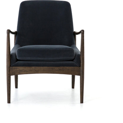Braden Chair by Four Hands. Made from top grain leather, solid oak, 100% polyester in a modern style.