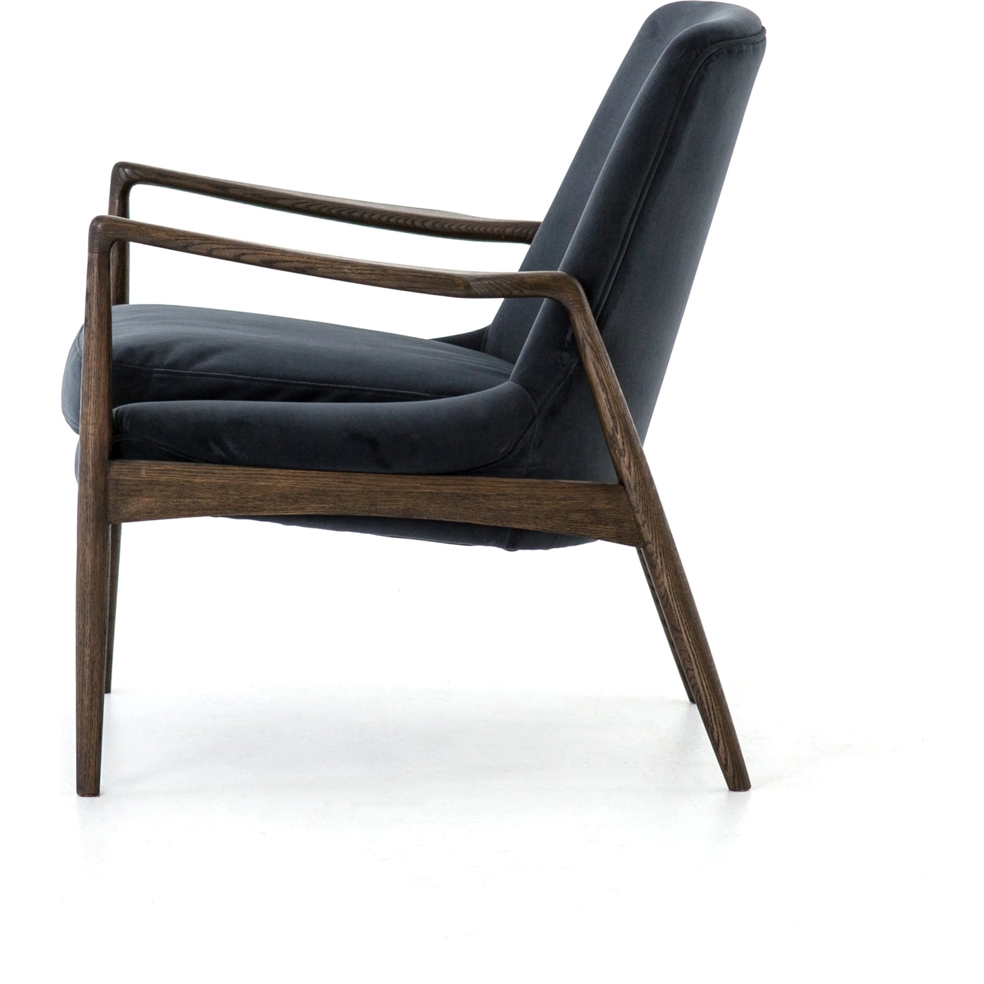 Braden Chair by Four Hands. Made from top grain leather, solid oak, 100% polyester in a modern style.