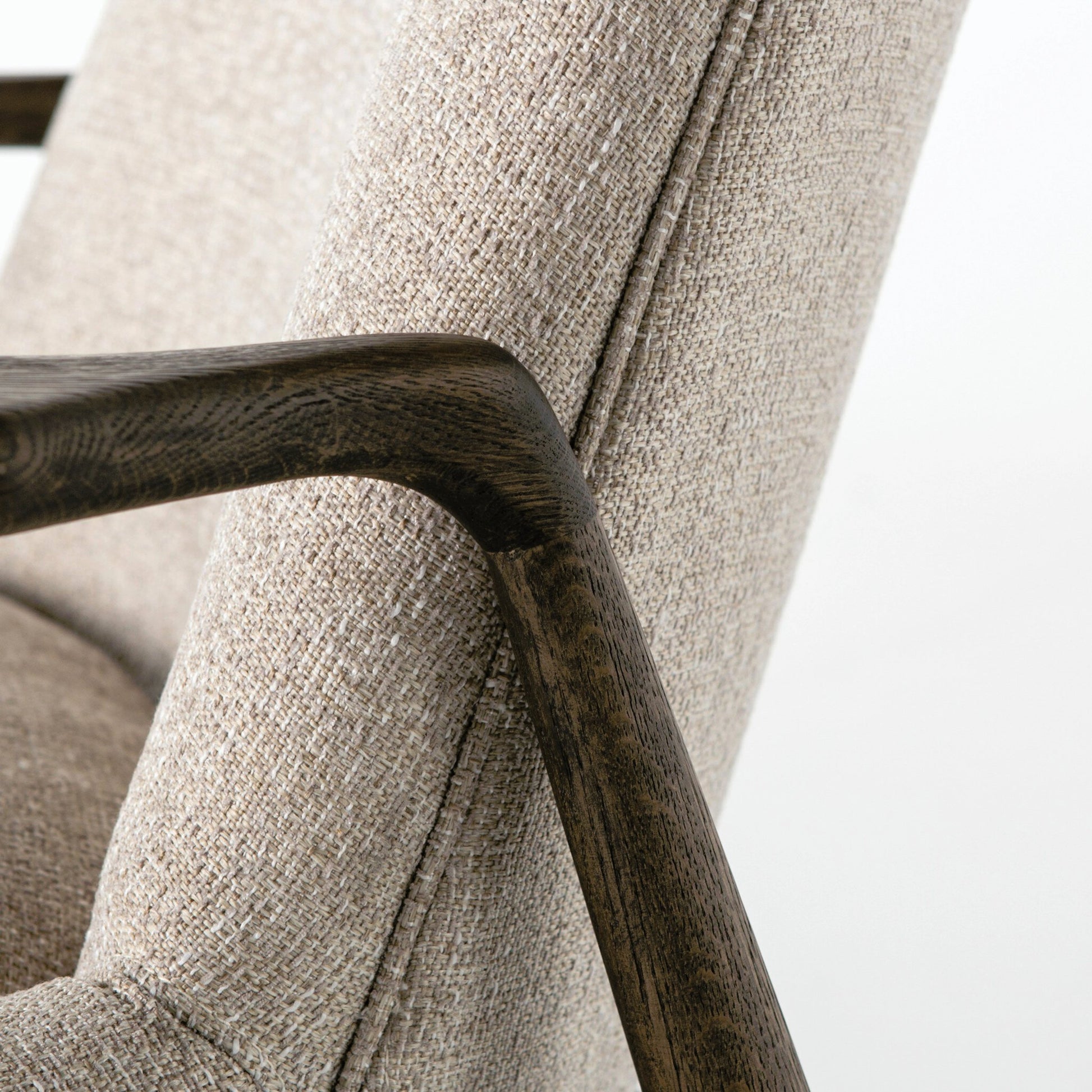 Braden Chair by Four Hands. Made from top grain leather, solid oak, 100% polyester in a modern style.