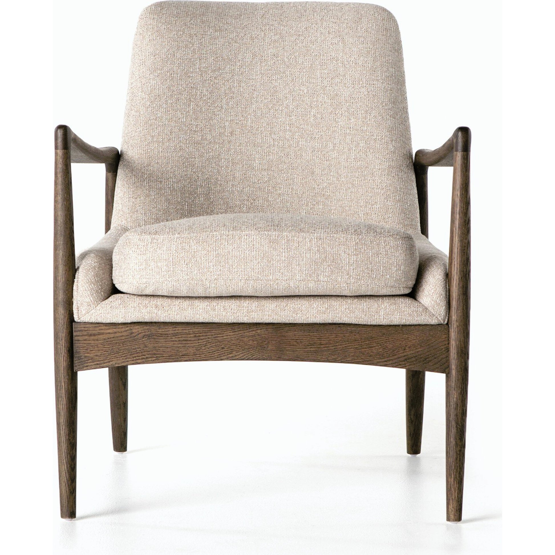 Braden Chair by Four Hands. Made from top grain leather, solid oak, 100% polyester in a modern style.