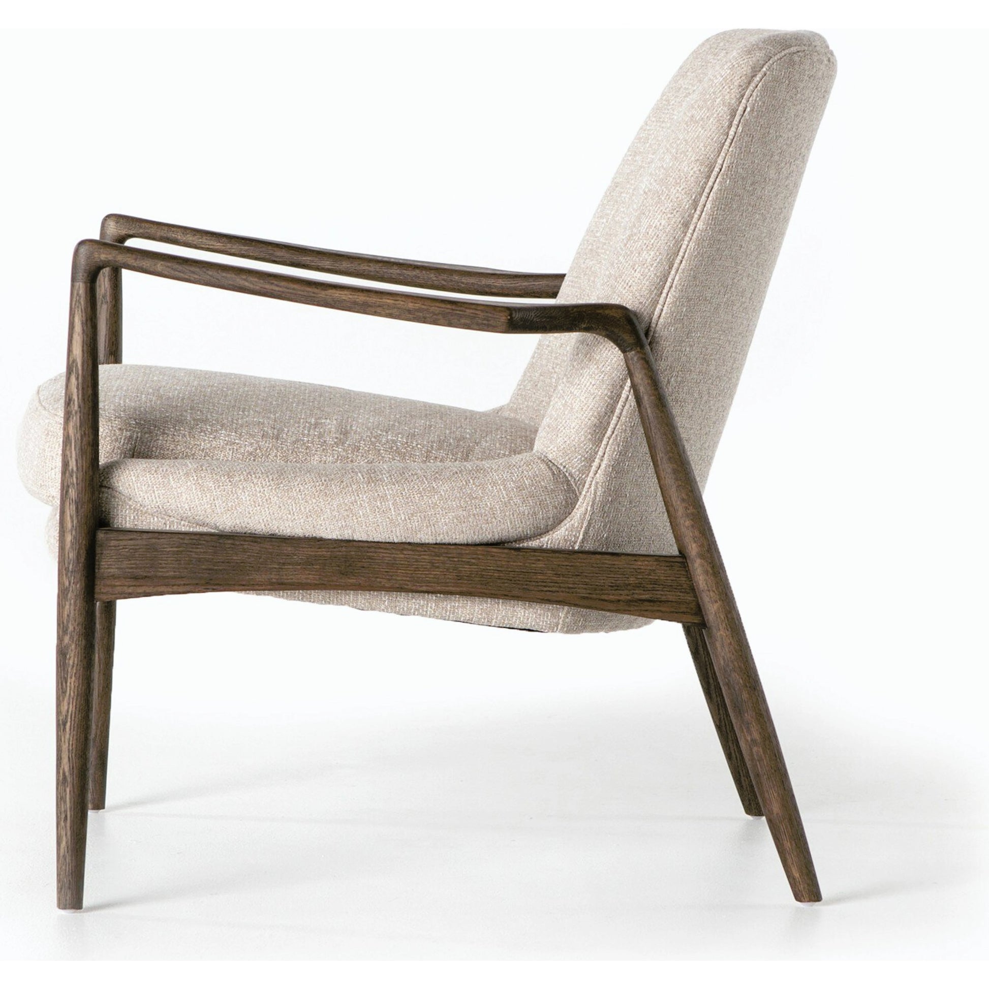 Braden Chair by Four Hands. Made from top grain leather, solid oak, 100% polyester in a modern style.