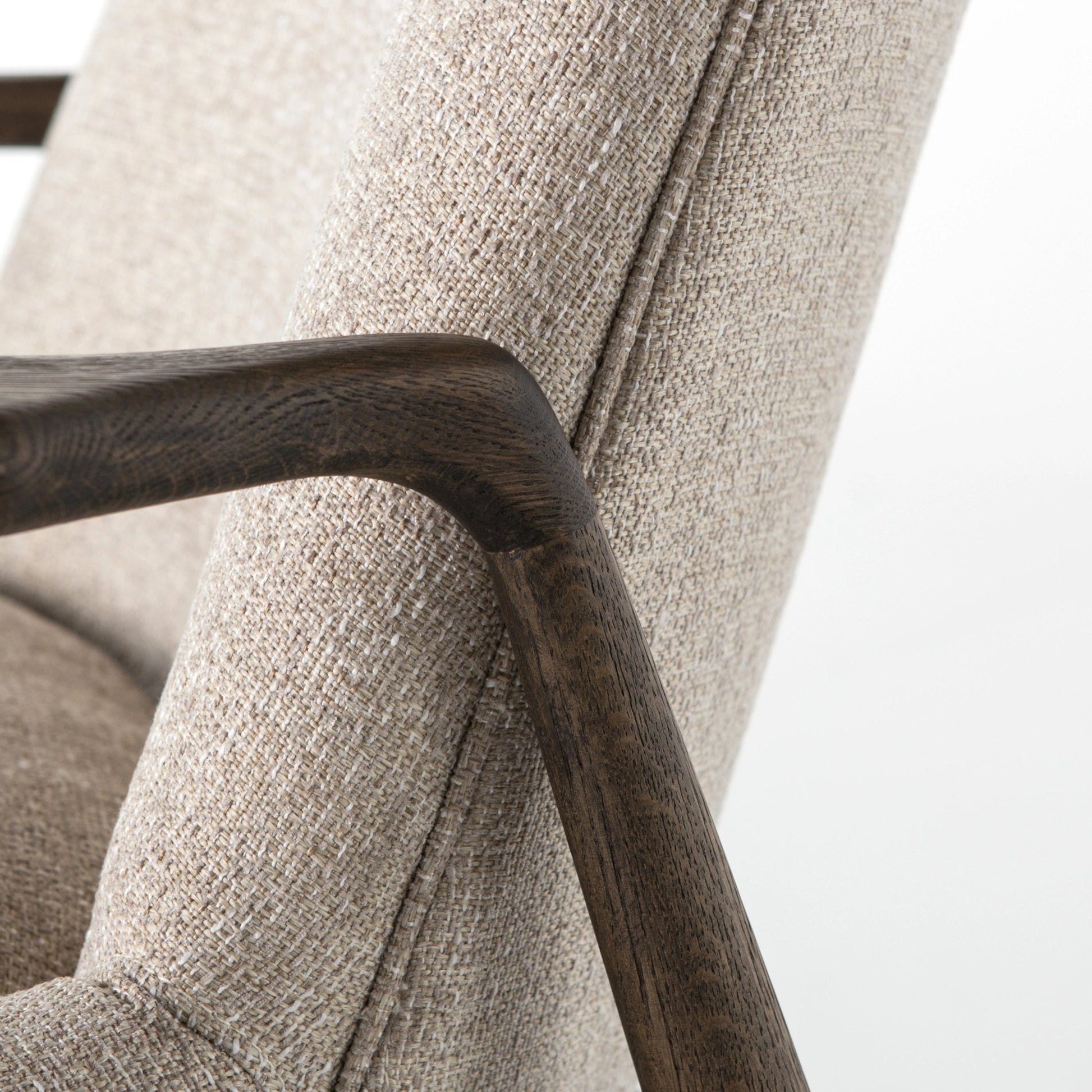 Braden Chair by Four Hands. Made from top grain leather, solid oak, 100% polyester in a modern style.