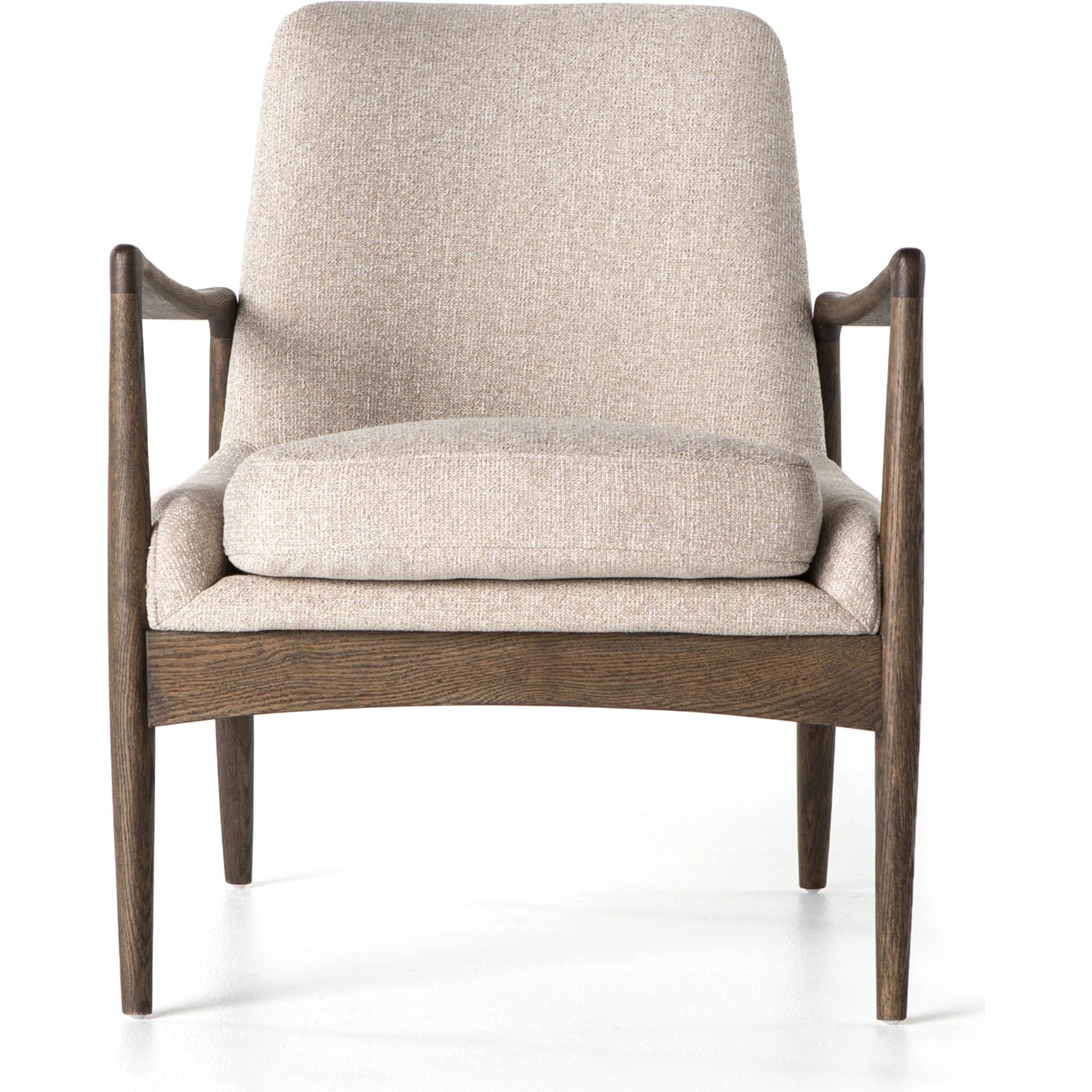 Braden Chair by Four Hands. Made from top grain leather, solid oak, 100% polyester in a modern style.
