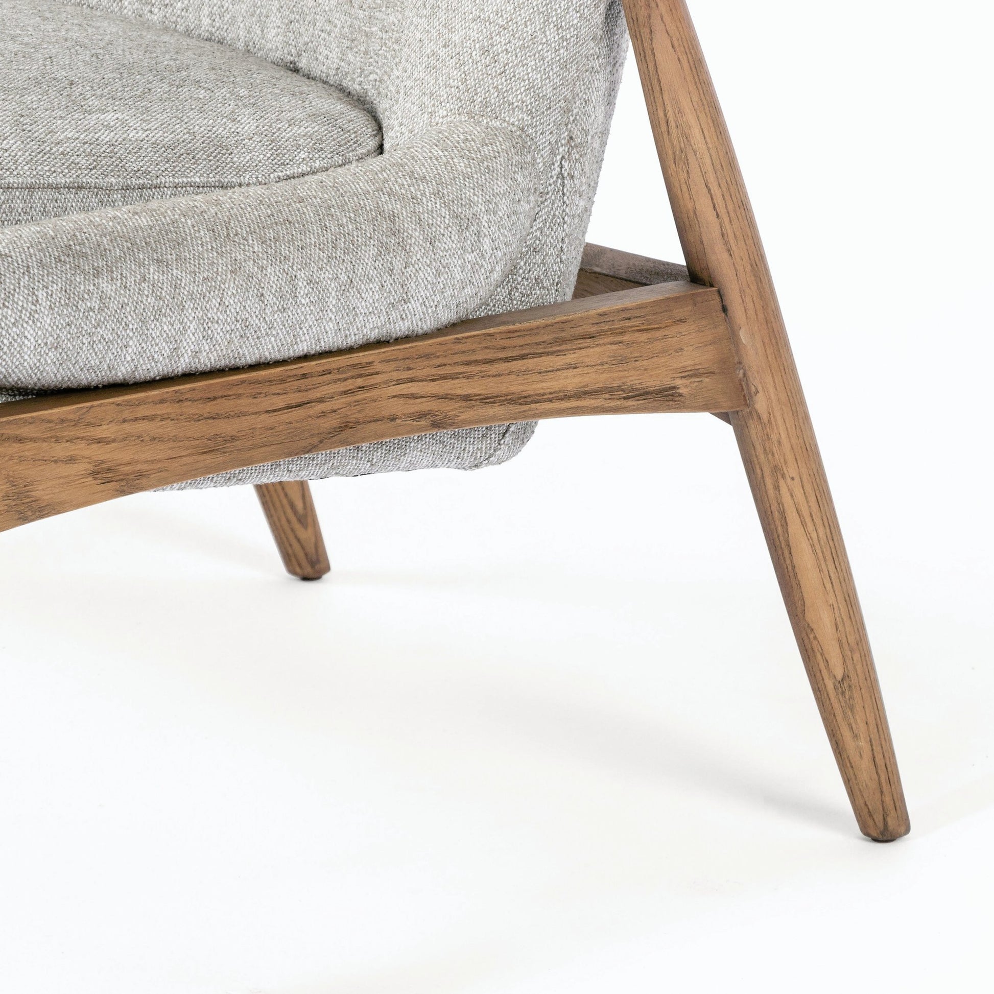 Braden Chair by Four Hands. Made from top grain leather, solid oak, 100% polyester in a modern style.