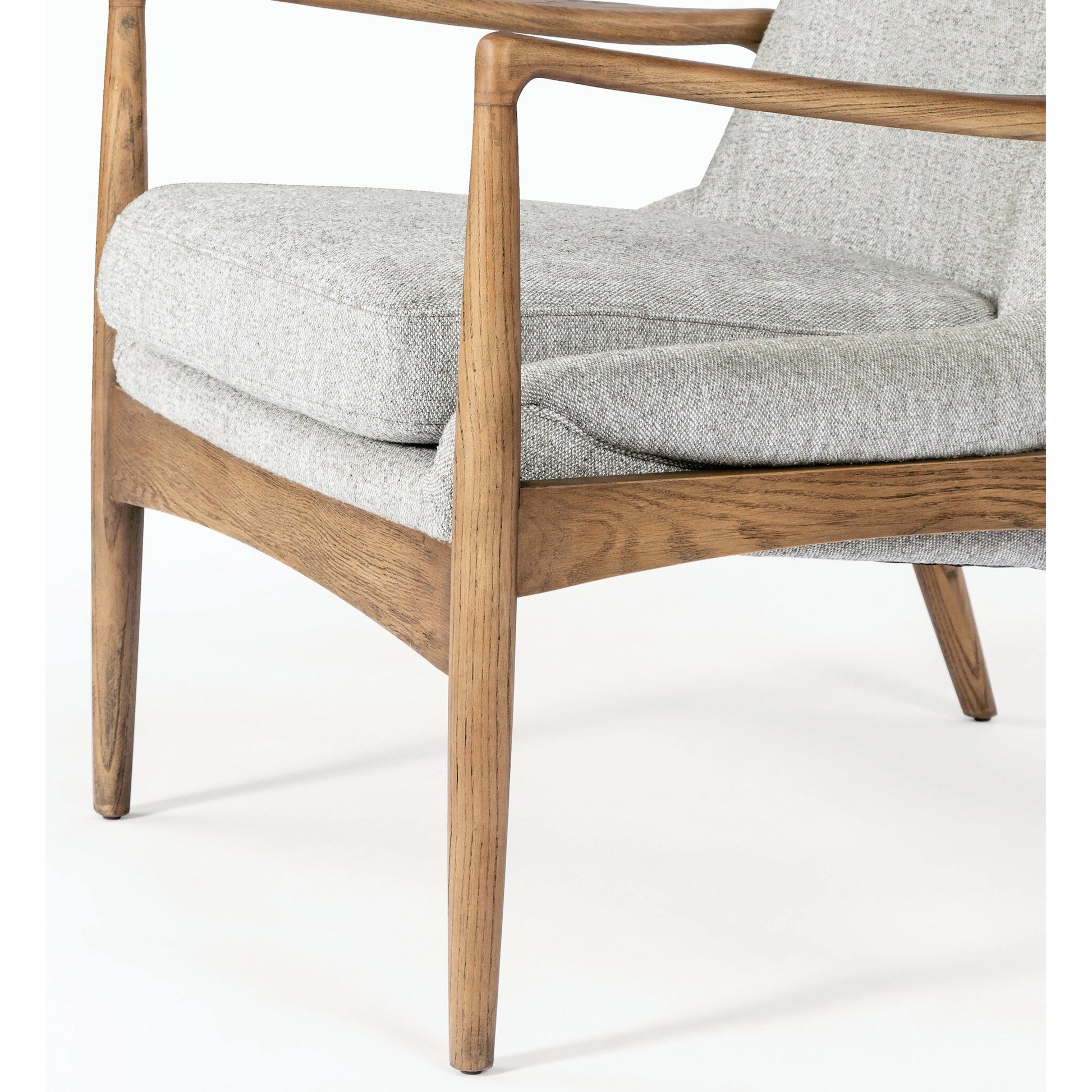 Braden Chair by Four Hands. Made from top grain leather, solid oak, 100% polyester in a modern style.