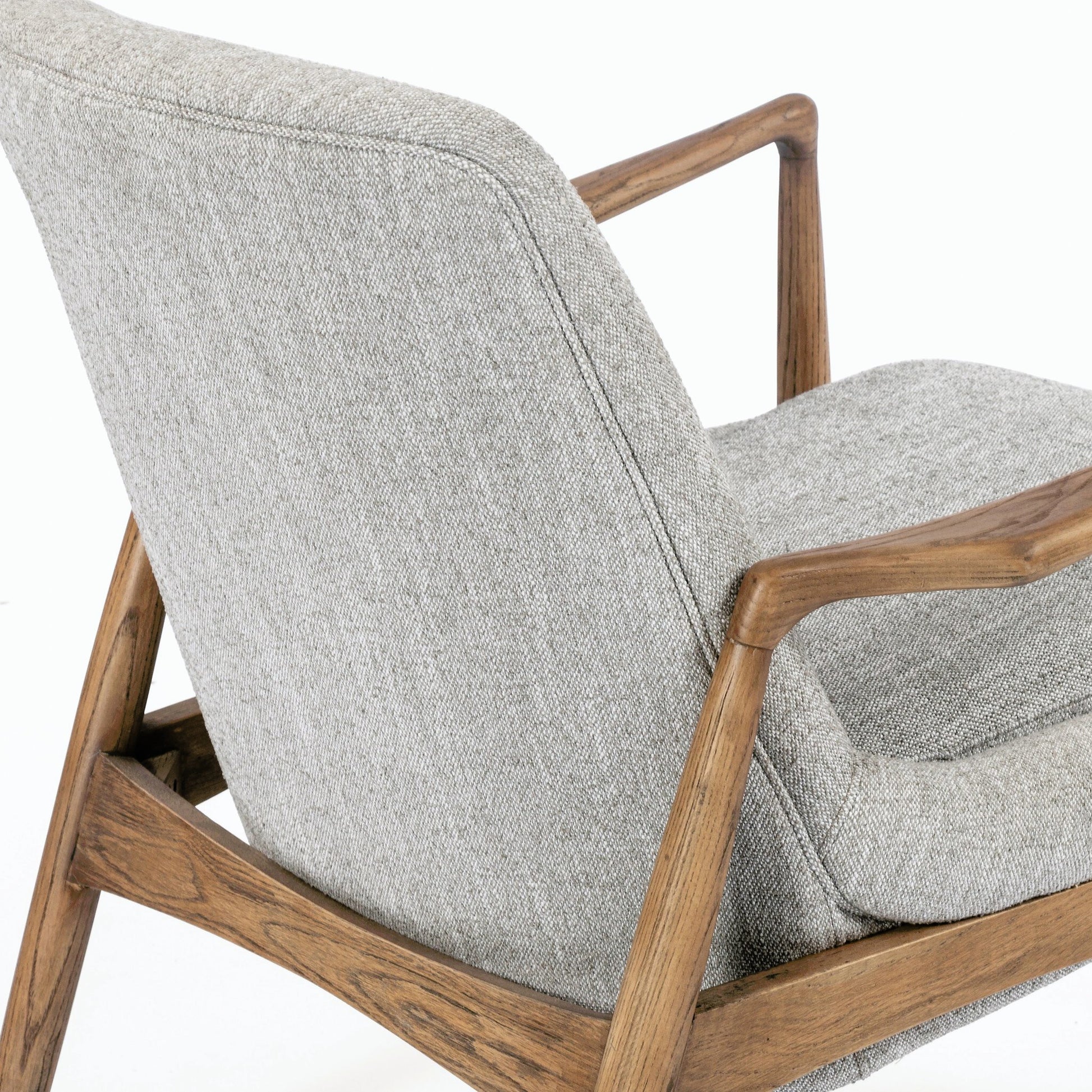 Braden Chair by Four Hands. Made from top grain leather, solid oak, 100% polyester in a modern style.