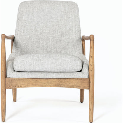Braden Chair by Four Hands. Made from top grain leather, solid oak, 100% polyester in a modern style.