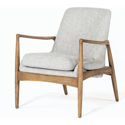 Braden Chair by Four Hands. Made from top grain leather, solid oak, 100% polyester in a modern style.