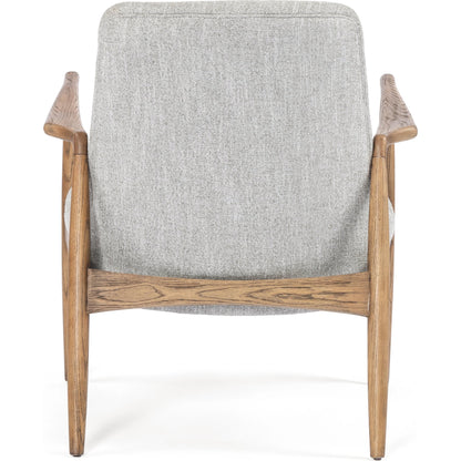 Braden Chair by Four Hands. Made from top grain leather, solid oak, 100% polyester in a modern style.