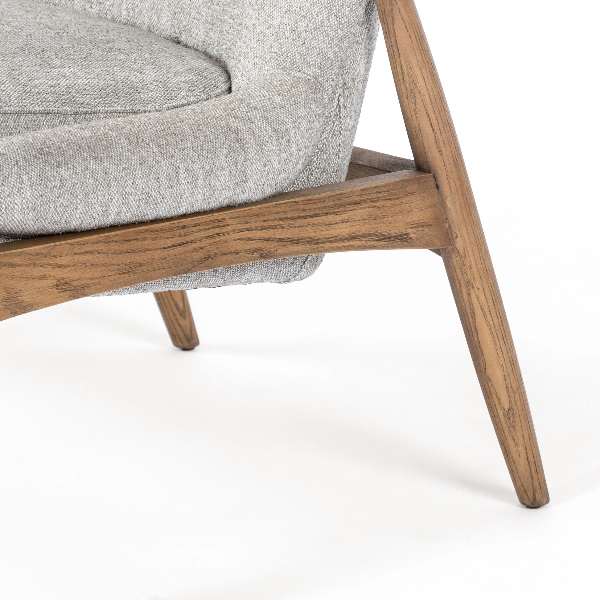 Braden Chair by Four Hands. Made from top grain leather, solid oak, 100% polyester in a modern style.