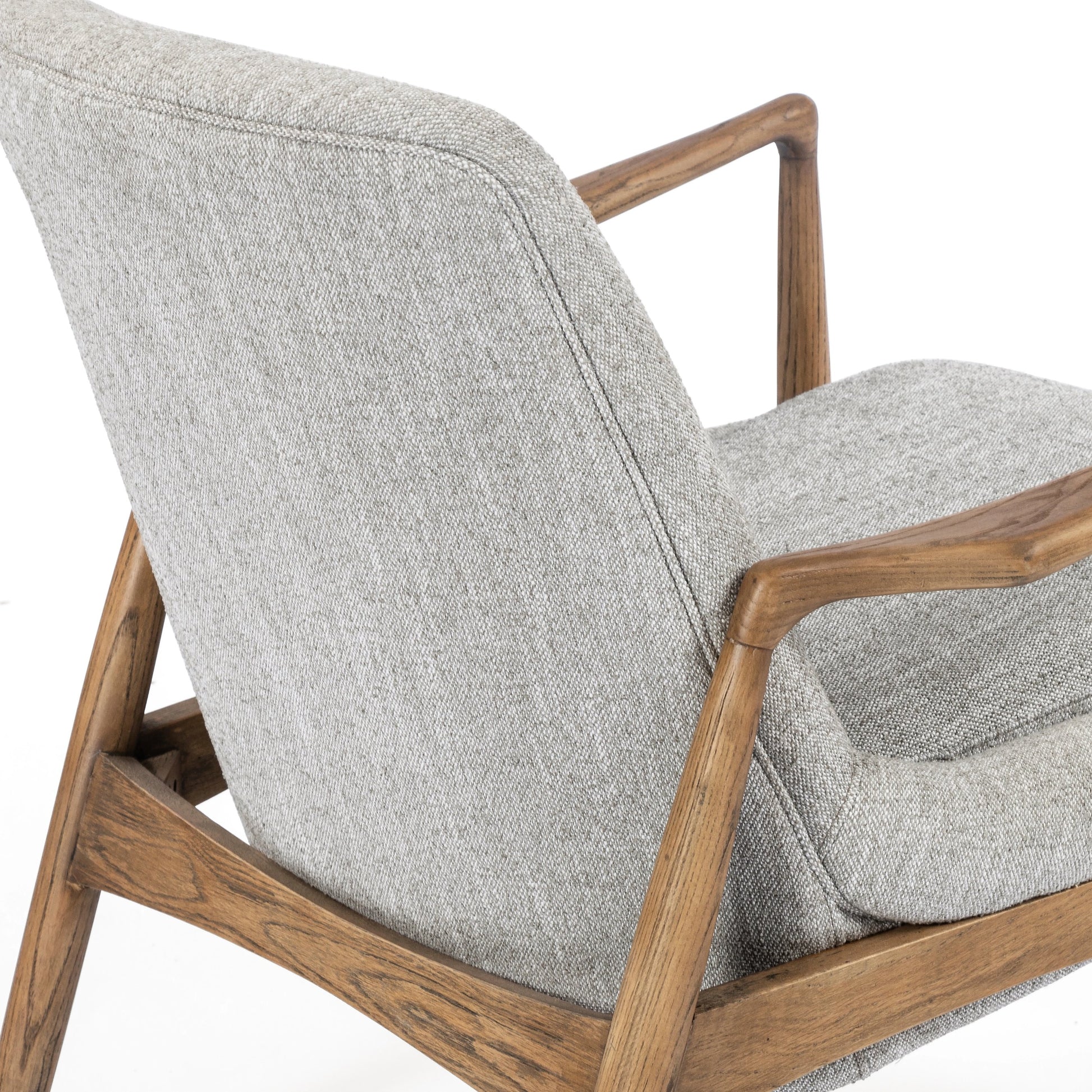 Braden Chair by Four Hands. Made from top grain leather, solid oak, 100% polyester in a modern style.