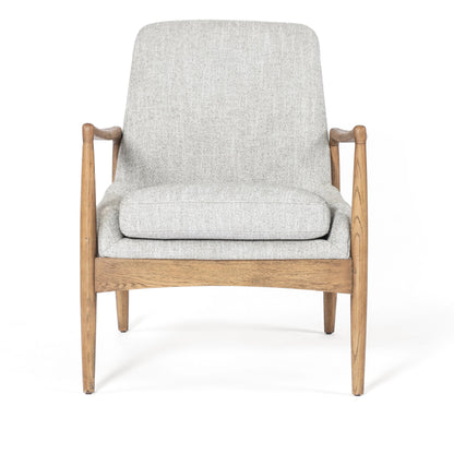 Braden Chair by Four Hands. Made from top grain leather, solid oak, 100% polyester in a modern style.