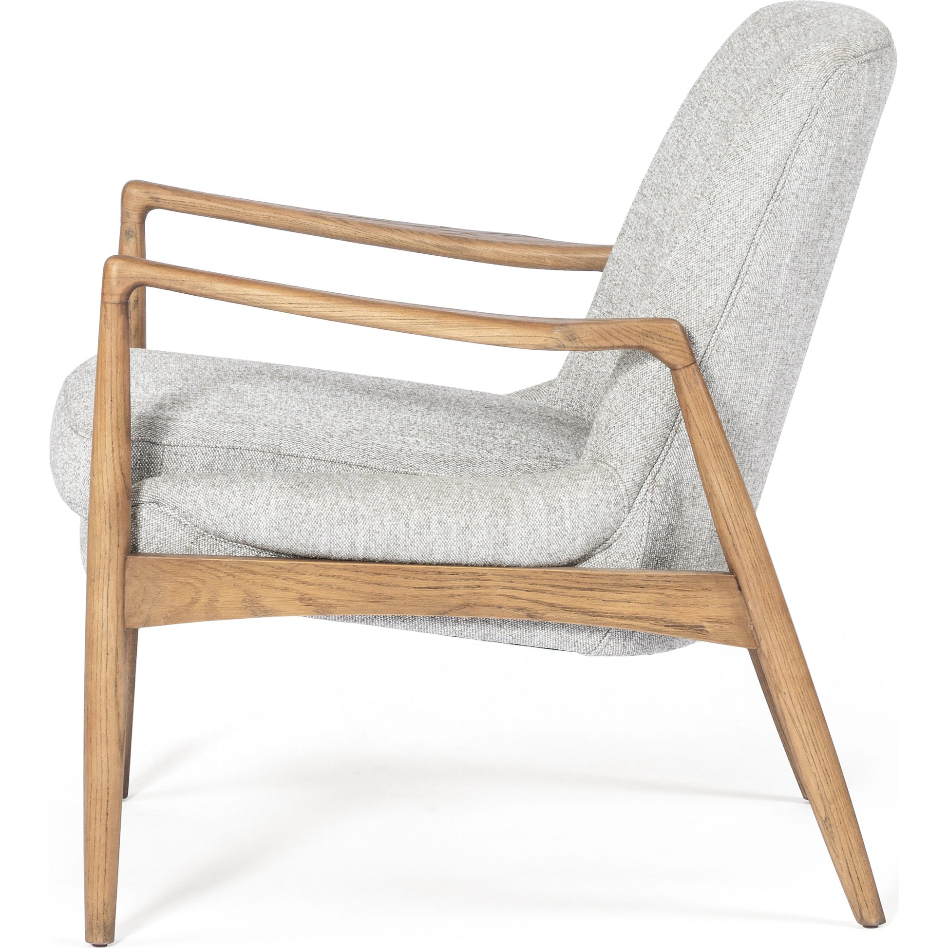 Braden Chair by Four Hands. Made from top grain leather, solid oak, 100% polyester in a modern style.