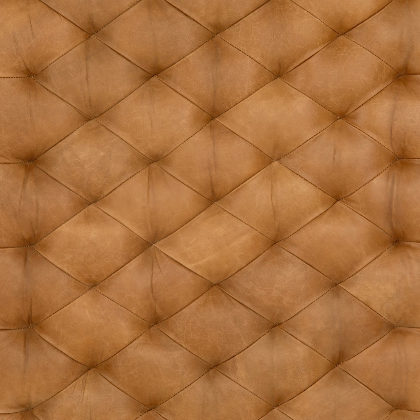 006 S-279368 | Additional Silo | Isle Leather Ottoman by Four Hands in palermo butterscotch and aged bronze. Made from top grain leather, iron, 90% polyurethane foam, 10% fiber in a modern style.