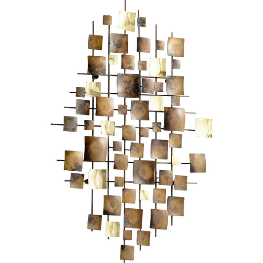 Dorado Wall Decor by Cyan Design in burnt brass. Made from iron in a modern style.