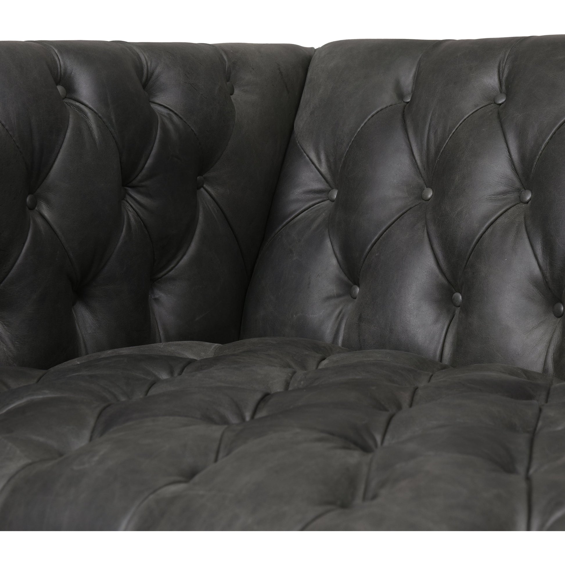 Williams Leather Sofa by Four Hands. Made from top grain leather, solid ash, 100% polyester in a rustic style.