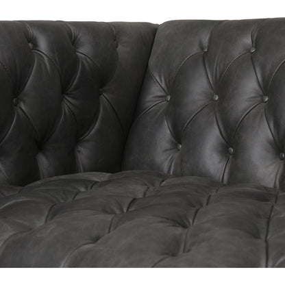 Williams Leather Sofa by Four Hands. Made from top grain leather, solid ash, 100% polyester in a rustic style.
