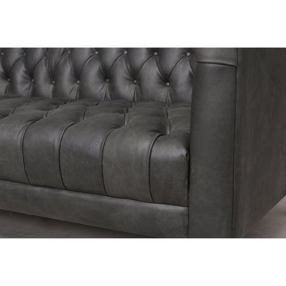 Williams Leather Sofa by Four Hands. Made from top grain leather, solid ash, 100% polyester in a rustic style.