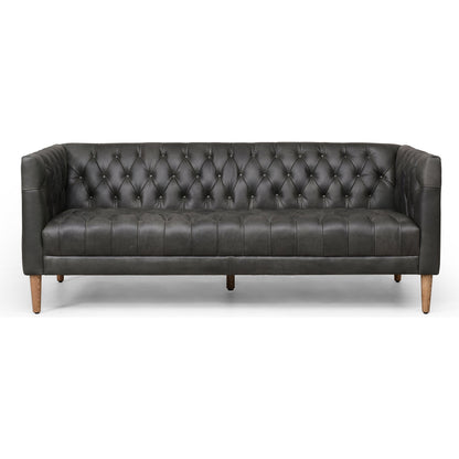 Williams Leather Sofa by Four Hands. Made from top grain leather, solid ash, 100% polyester in a rustic style.