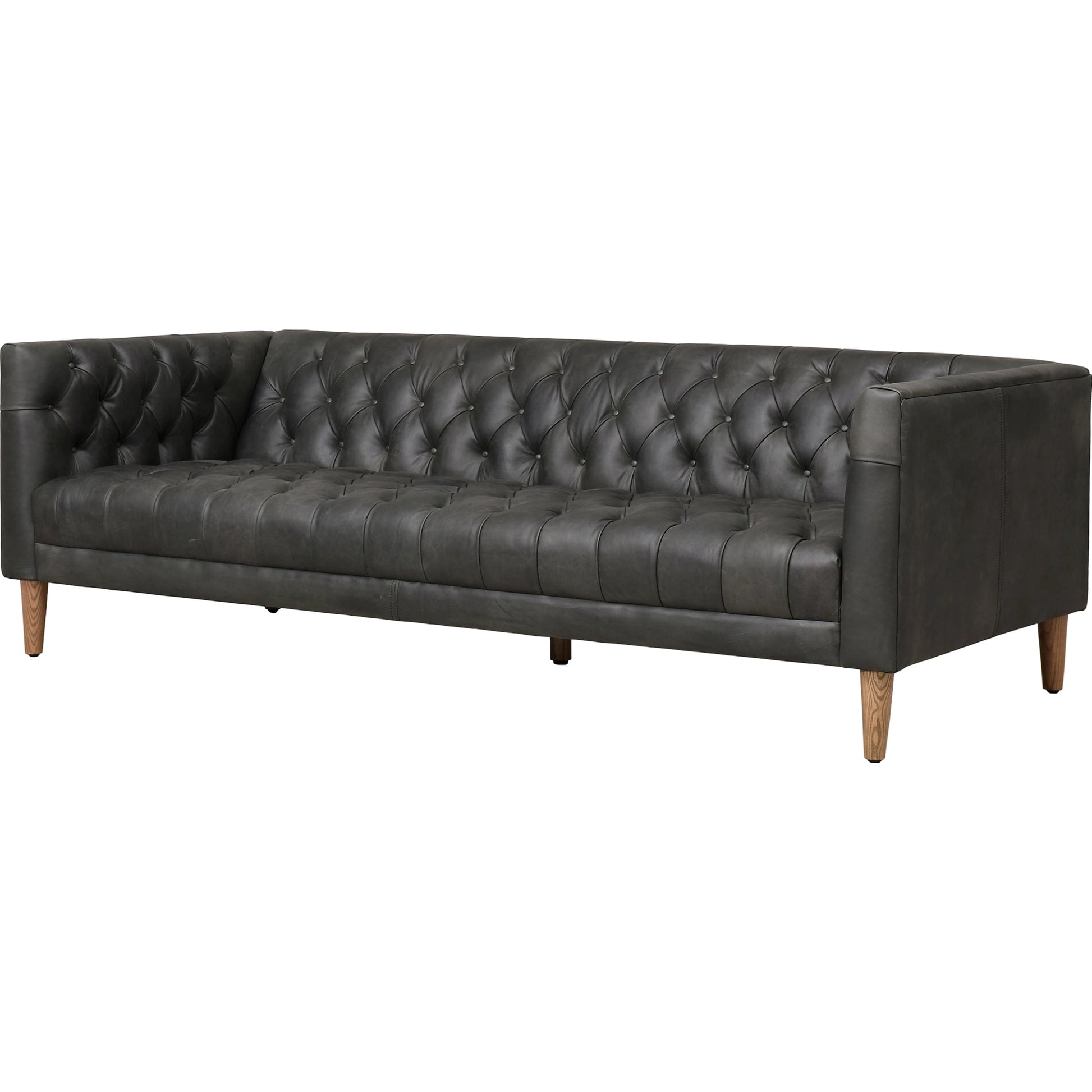 Williams Leather Sofa by Four Hands. Made from top grain leather, solid ash, 100% polyester in a rustic style.
