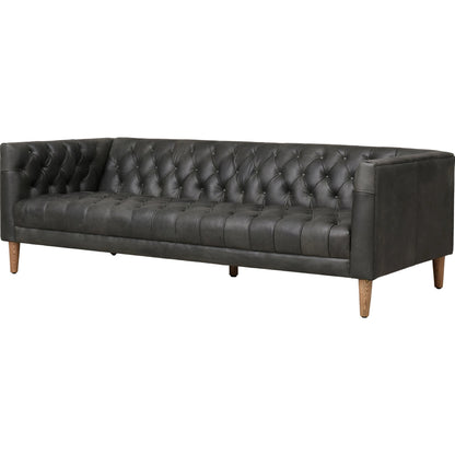 Williams Leather Sofa by Four Hands. Made from top grain leather, solid ash, 100% polyester in a rustic style.