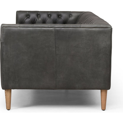 Williams Leather Sofa by Four Hands. Made from top grain leather, solid ash, 100% polyester in a rustic style.