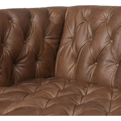 Williams Leather Sofa by Four Hands. Made from top grain leather, solid ash, 100% polyester in a rustic style.
