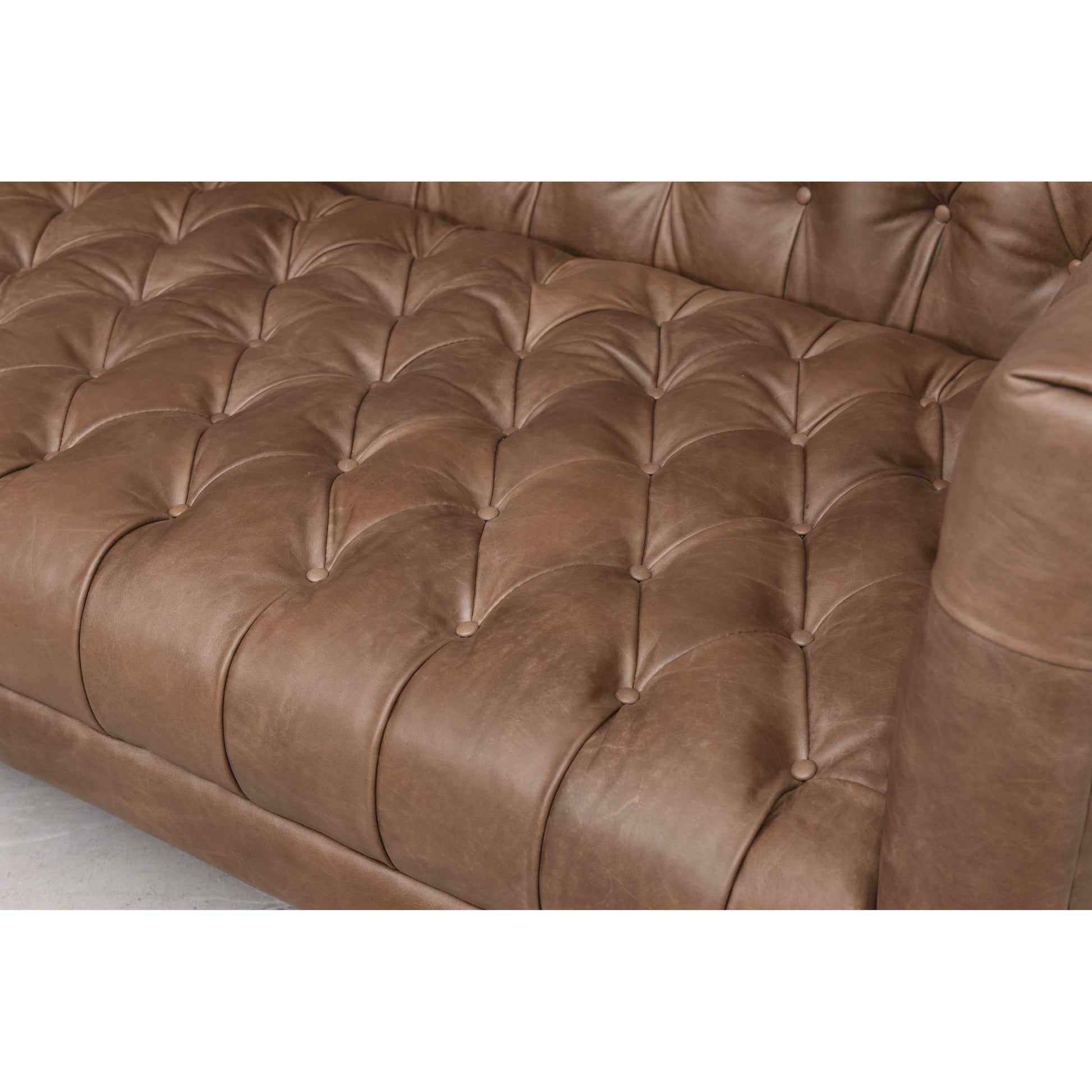 Williams Leather Sofa by Four Hands. Made from top grain leather, solid ash, 100% polyester in a rustic style.