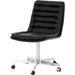 Malibu Desk Chair by Four Hands. Made from top grain leather, aluminum, 100% polyester in a modern style.