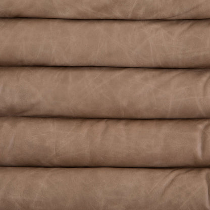 Malibu Desk Chair by Four Hands in rider black. Made from top grain leather, aluminum, 100% polyester in a modern style.