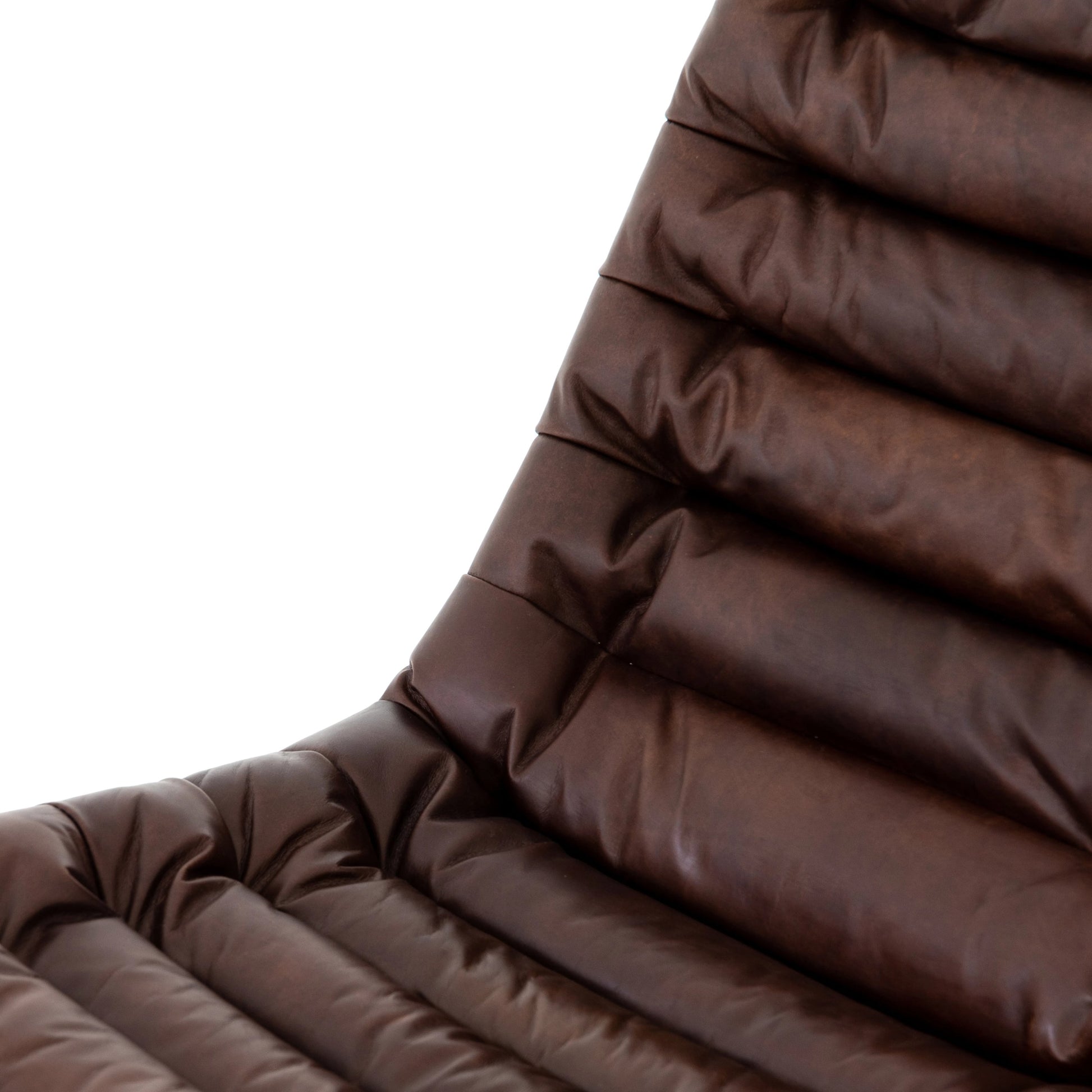 Malibu Desk Chair by Four Hands in rider black. Made from top grain leather, aluminum, 100% polyester in a modern style.