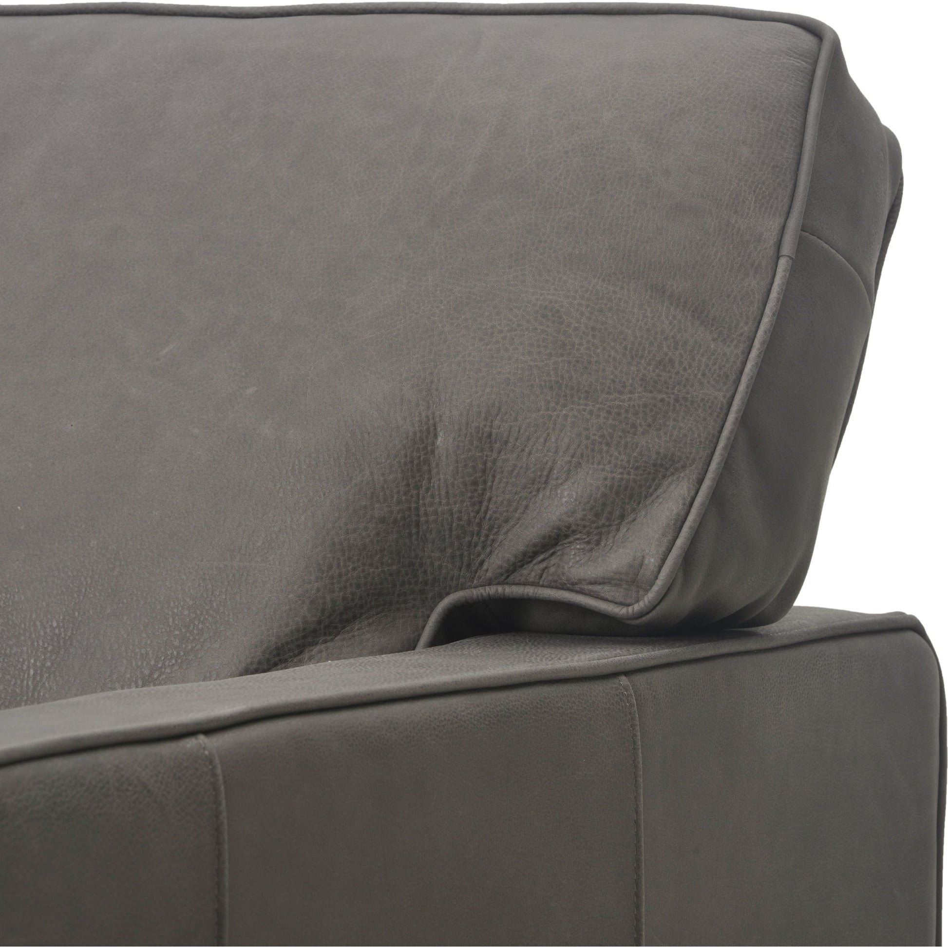 Larkin Sofa by Four Hands in cigar, antique oak, antique brass nailhead. Made from top grain leather, solid ash, iron in a modern style.