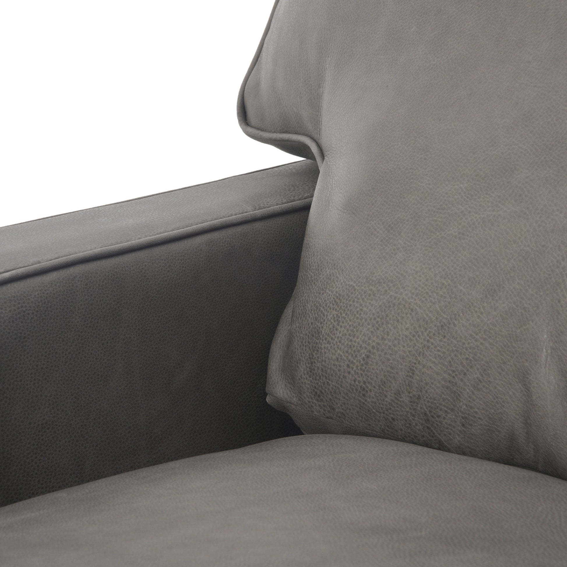 Larkin Sofa by Four Hands in cigar, antique oak, antique brass nailhead. Made from top grain leather, solid ash, iron in a modern style.