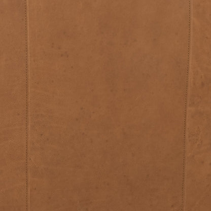 Larkin Sofa by Four Hands in cigar, antique oak, antique brass nailhead. Made from top grain leather, solid ash, iron in a modern style.